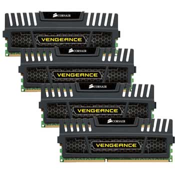 Corsair Memory Vengeance Black 16GB DDR3 1600 MHz CAS 9 XMP Dual Channel Desktop Sandybridge Ready : image 1