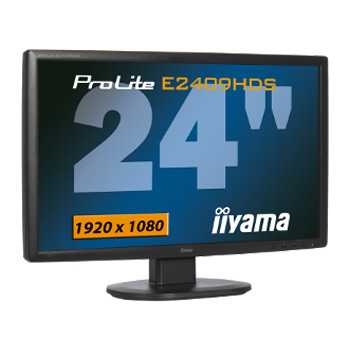Iiyama 24" E2409HDS Full Monitor with HD HDMI/DVI/VGA