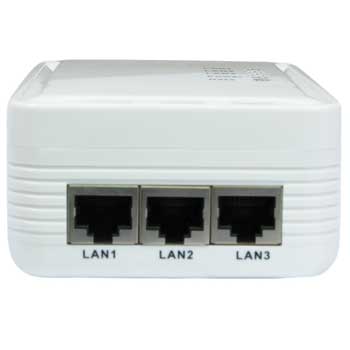 Newlink 200Mbps Powerline Homeplug Adaptor inc 3 Lan Ports with 128-bits Encryption : image 2