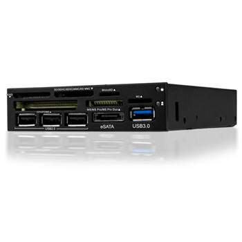 3.5 inch front Bay Card Reader with USB, eSATA from icybox IB-864-B : image 2