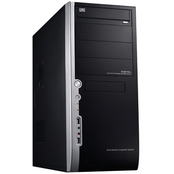 CiT 2017B Mid Tower Case - Black + Silver