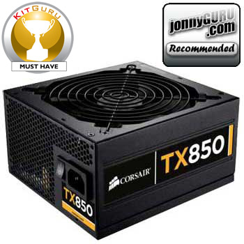Corsair Enthusiast TX V2 CP-9020043-UK 850W Power Supply (PSU) : image 1
