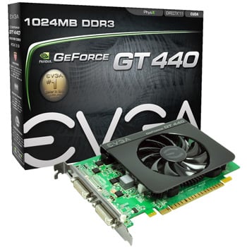 EVGA GT440 NVIDIA Graphics Card PCI-e 1GB