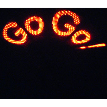Programmable Message Go Go Cheer Bar - YOUR MESSAGE WILL BE SEEN! : image 2