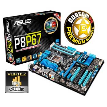 ASUS P8P67 Rev3 Intel P67 Express Socket 1155 Motherboard : image 1
