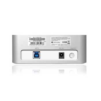 Silver/White Docking Station Quick Port for 2.5/3.5 inch HDD/SSD from Icybox IB-111StU3-Wh : image 2
