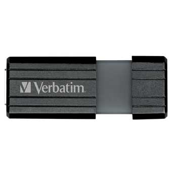 16GB USB Verbatim 49063 PinStripe Black