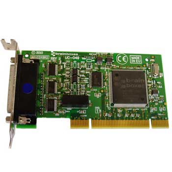 Brainboxes Low Profile uPCI 4xRS232 Opto Isolated TX RX : image 1