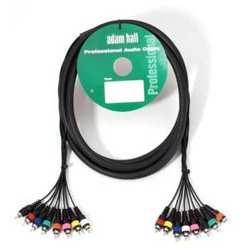 5m Adam Hall 8x Phono- Phono Loom (KMC05CM8) : image 1