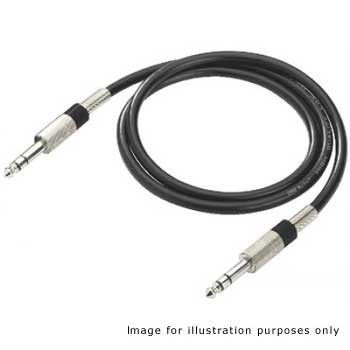 60cm Adam Hall 6.3mm Jack Balanced patchlead Black : image 1