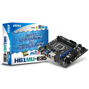 MSI H61MU-E35 (B3) Intel H61 - Motherboard : image 1