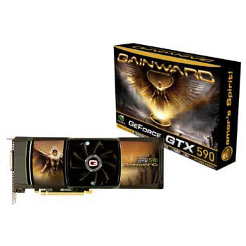Gainward GeForce GTX 590 NVIDIA Graphics Card - 3GB : image 1