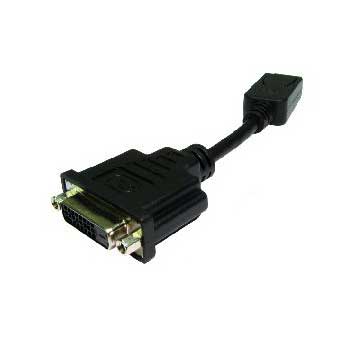 Scan Display Port (1.1) M to DVI- I F Cable Adaptor 15cm Black : image 1