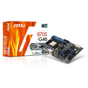 MSI 870S-G46 AMD 870 Unlocked CPU AM3 Motherboard