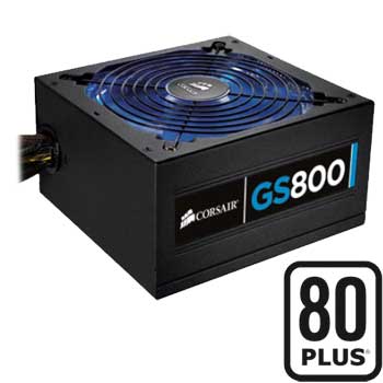 Corsair Gaming Series GS 800 CMPSU-800G UK 800W Power Supply (PSU) : image 1