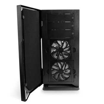 NZXT H2-001-BK Hush 2 H2 Silent Mid Tower Case with HDD/SSD Hotswap Dock USB 3.0 3x12cm Fans No PSU : image 2