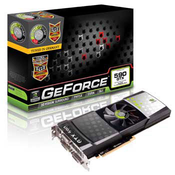 Point of View 3GB GeForce GTX 590 Ultra Charged NVIDIA Graphics Card : image 1