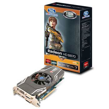 Sapphire HD 6870 AMD Radeon Graphics Card - 1GB : image 1