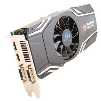 Sapphire HD 6870 AMD Radeon Graphics Card - 1GB : image 2