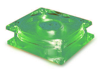 120mm Coolermaster Silent Case Fan with Green LED Quiet 22db