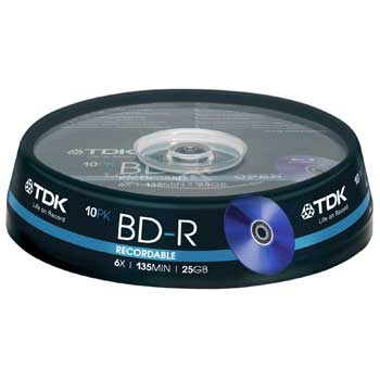 TDK T78082 6x Blu-Ray DVD 10 pack