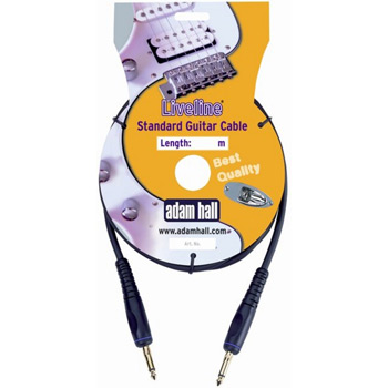 9M Adam Hall1/4" Jack-Jack Instrument Cable - Black : image 1