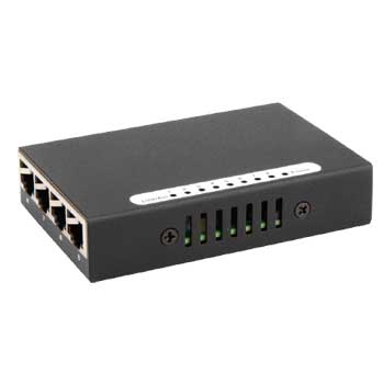 USB powered 8 port mini 10/100 metal switch from eten : image 1