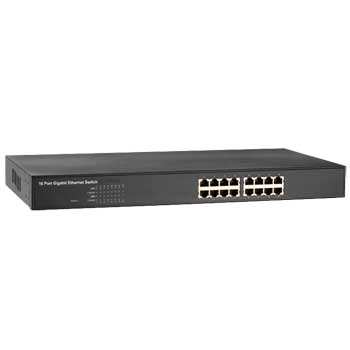 eten EW-7160VW 16 Port 19" Rackmount Gigabit 10/100/1000 Ethernet Switch Metal Casing : image 1