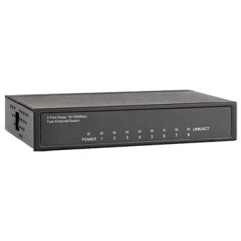 eten EW-208RV 8 Port Mini Ethernet Switch Metal Cased : image 1