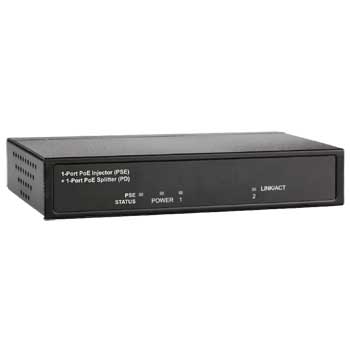 2 port PoE Extender IEEE 802.3af/3/3u Cat.5 (1x In, 1x out) Extends the range of PoE by 100 meters : image 1