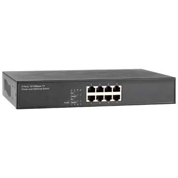 E-TEN PS-588IL 8 Port Power over Ethernet (PoE) Switch Managed : image 1