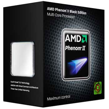 AMD Phenom II X4 980 Quad Core Socket AM3 CPU Black Edition Retail with CPU Cooler : image 1