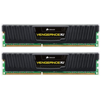 Corsair Memory Vengeance Jet Black Low Profile 4GB DDR3 1600 MHz CAS 9 XMP Dual Channel Desktop