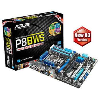 ASUS P8B WS Intel C206 1155 Motherboard New Version