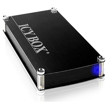SATA USB 3.0 aluminium enclosure for 3.5 inch HDD with Stand from ICY BOX IB-351StU3-B : image 2