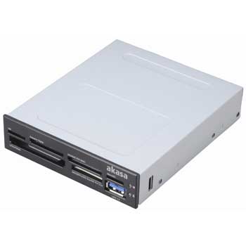 3.5" Black Internal Multi Memory Card Reader Inc Front USB 3.0 : image 2
