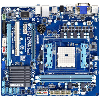 GByte GA-A75M-D2H Motherboard Socket FM1 : image 2