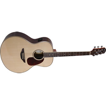 Fairclough Blackbird Acoustic Electric Guitar - Natural : image 1