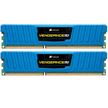 Corsair Memory Vengeance Low Profile Blue 8GB DDR3 1600 MHz CAS 9 XMP Dual Channel Desktop : image 1