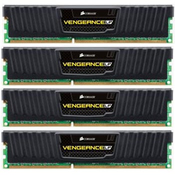 Corsair Memory Vengeance Low Profile Black 16GB DDR3 1600 MHz CAS 9 XMP Quad Channel Desktop : image 1