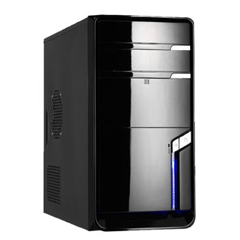 Ezcool 727-03B Piano Black micro-ATX Tower Case with Ezcool 500W PSU