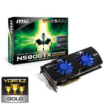 MSI 3GB GeForce GTX 580 Lightning Xtreme Edition NVIDIA Graphics Card