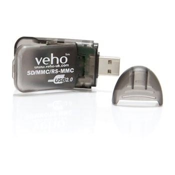 Veho 5 in1 SD/SDHC/MMC/RS-MMC to USB 2.0 Card Reader Black