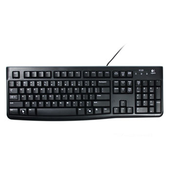 Logitech K120 Slim for Business Spill Resistant Black Full Size Keyboard USB : image 1
