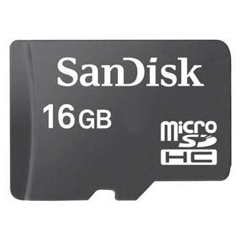 SanDisk microSDHC Card - 16GB