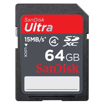 SanDisk Ultra SDXC 15MB/s Memory card - 64GB
