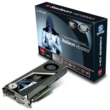 Sapphire HD 6950 Toxic AMD Radeon Graphics Card - 2GB