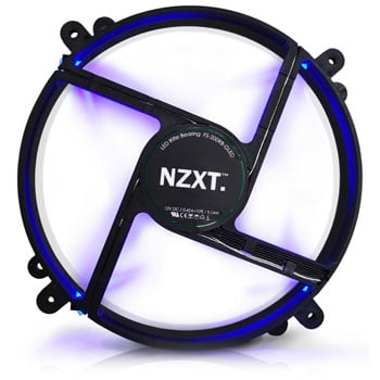 NZXT FS-200RB-BLED 11 Blade Rifle Bearing Blue LED 200mm Fan