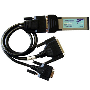 Brainboxes XC-475 1 Port RS232 and 1 Printer Port LPT PCIe ExpressCard : image 1