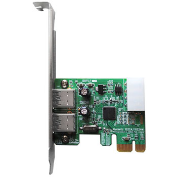 2 port External USB 3.0 Adaptor card Supports up to 4 external USB enclosures, HDD/SSD